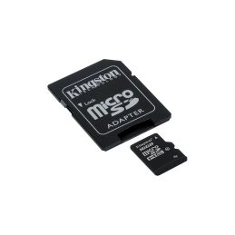 Карта пам'яті Kingston MicroSDHC 16GB Class 10 UHS-I + SD адаптер (SDC10G2 / 16GB)
