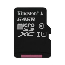Карта памяти Kingston 64GB microSDXC C10 UHS-I (SDC10G2/64GBSP)
