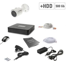 A set of video surveillance Tecsar 1OUT + 500GB HDD