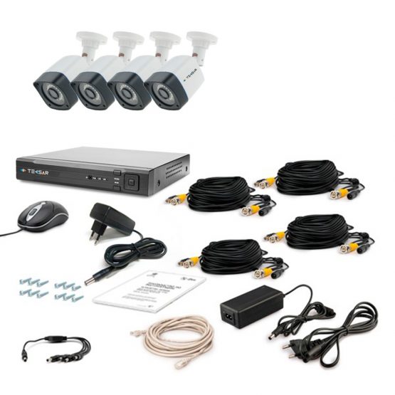 A set of video surveillance Tecsar AHD 4OUT-3M LIGHT