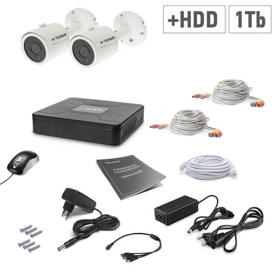 A set of video surveillance Tecsar 2OUT + 1TB HDD
