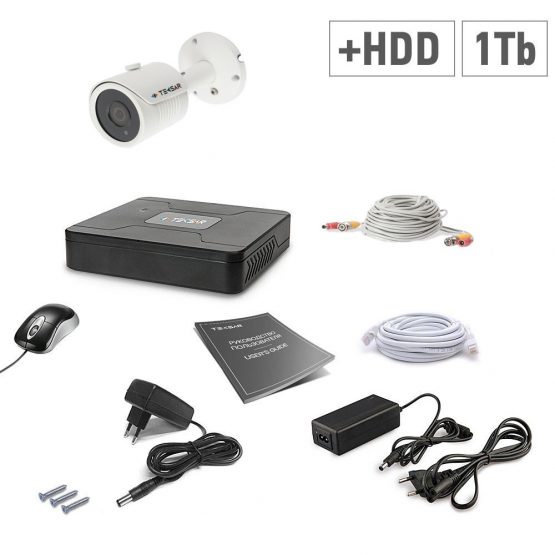 Комплект видеонаблюдения Tecsar 1OUT+1ТБ HDD